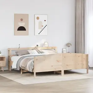 vidaXL Cadre de lit sans matelas 180x200 cm bois massif de pin pas cher