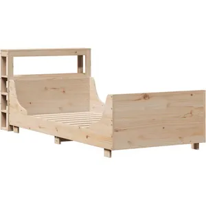 vidaXL Cadre de lit sans matelas 90x200 cm bois de pin massif pas cher