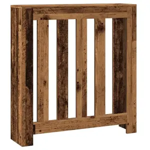 Comparateur de prix : vidaXL Cache-radiateur vieux bois 78x20x82 cm bois d'ingénierie