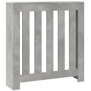 Comparateur de prix : vidaXL Cache-radiateur gris béton 78x20x82 cm bois d'ingénierie