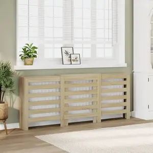 Comparateur de prix : vidaXL Cache-radiateur chêne sonoma 205x21,5x83,5 cm bois d'ingénierie