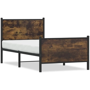 vidaXL Cadre de lit métal avec tête de lit et pied de lit 80x200 cm pas cher