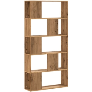 vidaXL Bibliothèque 5 niveaux chêne artisanal bois ingénierie pas cher