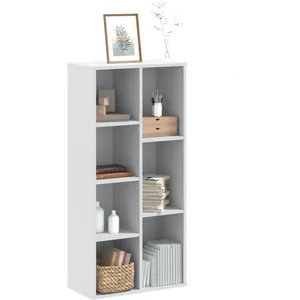 vidaXL Bibliothèque blanc 50x25x105 cm bois d'ingénierie pas cher