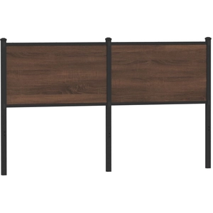 vidaXL Tête de lit chêne marron 140 cm bois d'ingénierie et acier pas cher