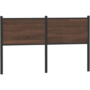 vidaXL Tête de lit chêne marron 150 cm bois d'ingénierie et acier pas cher