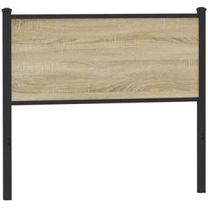 vidaXL Tête de lit sonoma 107 cm bois d'ingénierie et acier pas cher
