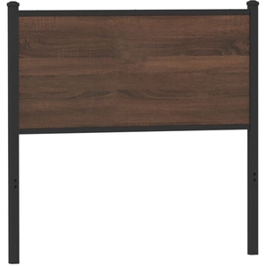 vidaXL Tête de lit chêne marron 80 cm bois d'ingénierie et acier pas cher