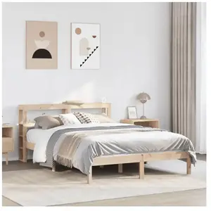 vidaXL Cadre de lit sans matelas 120x190 cm bois de pin massif pas cher
