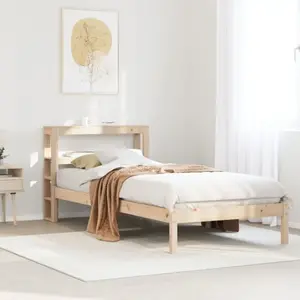 vidaXL Cadre de lit sans matelas 90x200 cm bois de pin massif pas cher