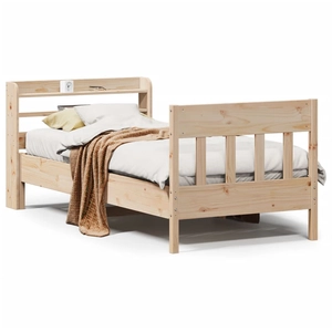 vidaXL Cadre de lit sans matelas 150x200 cm bois de pin massif pas cher