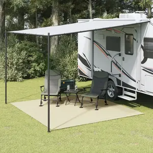 Comparateur de prix : vidaXL Tapis de sol de camping crème 4x3 m