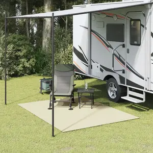 Comparateur de prix : vidaXL Tapis de sol de camping crème 4x2 m