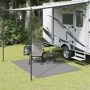 vidaXL Tapis de sol de camping anthracite 2,5x2 m pas cher