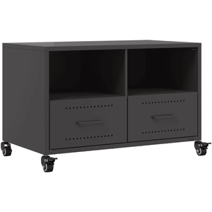 Meuble tv noir 68x39x43,5 cm acier Vidaxl 219783 pas cher