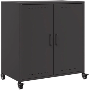 Comparateur de prix : Buffet noir 68,5x39x72 cm acier laminé à froid Vidaxl Black