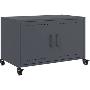 vidaXL Meuble TV anthracite 68x39x43,5 cm acier laminé à froid pas cher