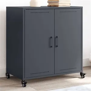 vidaXL Buffet anthracite 68,5x39x72 cm acier laminé à froid pas cher