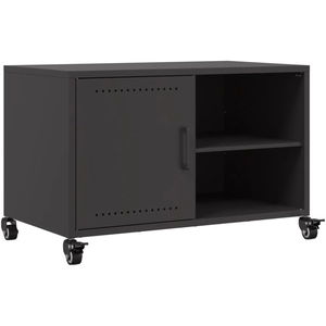Meuble tv noir 68x39x43,5 cm acier Vidaxl 416307 pas cher