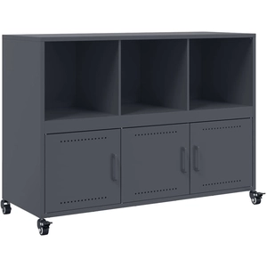 Comparateur de prix : vidaXL Buffet anthracite 100,5x39x72 cm acier laminé à froid