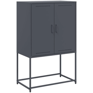 vidaXL Buffet haut anthracite 68,5x38,5x107 cm acier pas cher