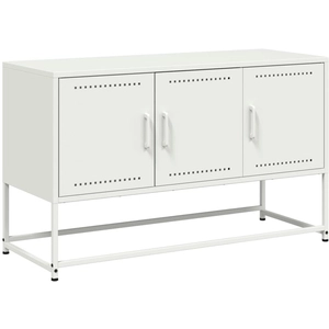 Comparateur de prix : vidaXL Meuble TV blanc 100,5x39x60,5 cm acier