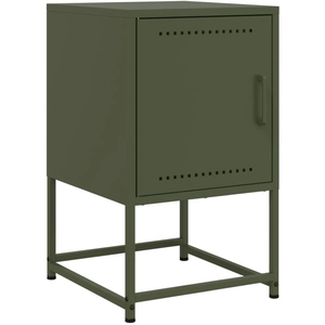 Comparateur de prix : vidaXL Tables de chevet 2 pcs vert olive 36x39x60,5 cm acier