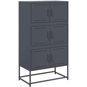 Comparateur de prix : vidaXL Buffet anthracite 68,5x38,5x123,5 cm acier