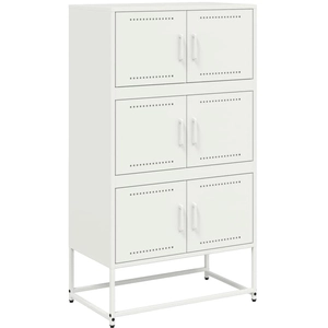 vidaXL Buffet rose 68,5x38,5x123,5 cm acier pas cher