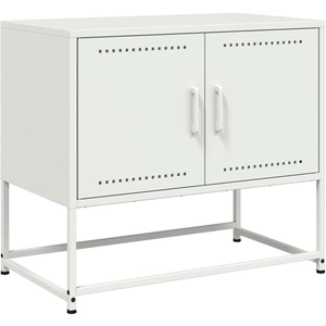 Comparateur de prix : vidaXL Meuble TV blanc 68,5x39x60,5 cm acier