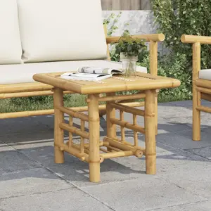 vidaXL Table d’appoint 45x45x45 cm bambou pas cher