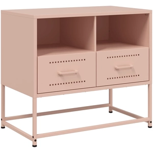 vidaXL Meuble TV rose 68x39x60,5 cm acier