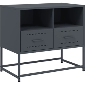 vidaXL Meuble TV anthracite 68x39x60,5 cm acier pas cher