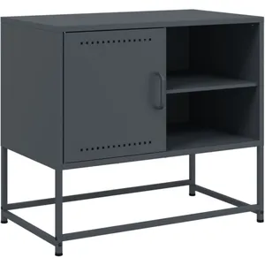 vidaXL Meuble TV rose 100,5x39x60,5 cm acier pas cher