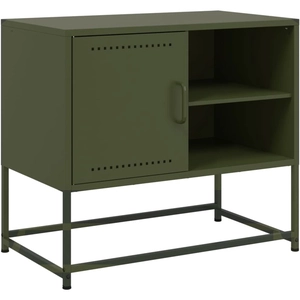 vidaXL Meuble TV jaune moutarde 100,5x39x60,5 cm acier pas cher
