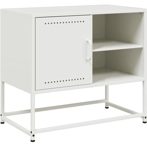 vidaXL Meuble TV vert olive 100,5x39x60,5 cm acier pas cher
