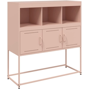 Vidaxl - Buffet rose 100,5x39x107 cm acier laminé à froid Pink pas cher