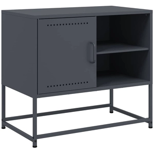 vidaXL Meuble TV anthracite 68x39x60,5 cm acier pas cher