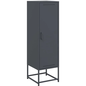 vidaXL Buffet haut anthracite 36x39x123 cm acier pas cher
