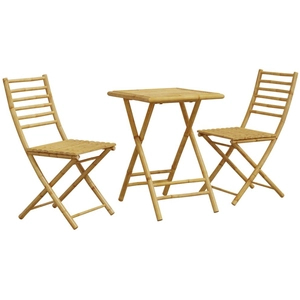 vidaXL Ensemble de bistro 3 pcs bambou pas cher
