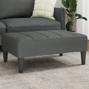 Comparateur de prix : vidaXL Repose-pied gris foncé 77x55x31 cm tissu