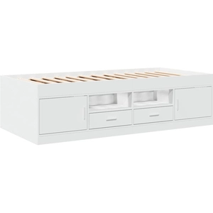 Comparateur de prix : vidaXL Lit de jour avec tiroirs blanc 75x190 cm bois d'ingénierie