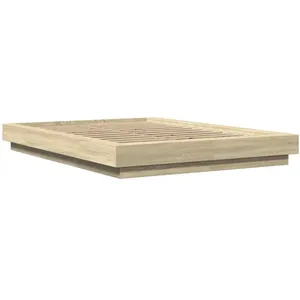 Vidaxl - Cadre de lit chêne sonoma 140x200 cm bois d'ingénierie Sonoma Oak pas cher