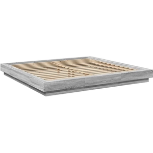 Vidaxl - Cadre de lit sonoma gris 180x200 cm bois d'ingénierie Grey Sonoma pas cher