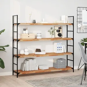 vidaXL Étagères flottantes 3 pcs 120x30x4 cm acacia massif à l'huile pas cher