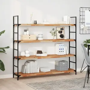 vidaXL Étagères flottantes 4 pcs 120x30x4 cm acacia massif à l'huile