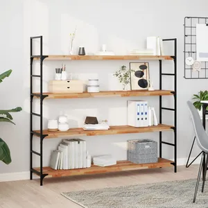 vidaXL Étagères flottantes 4 pcs 140x30x4 cm acacia massif à l'huile