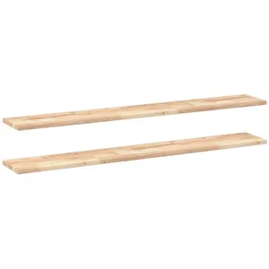 vidaXL Étagères flottantes 2 pcs 120x20x2 cm acacia massif non traité pas cher