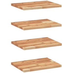 vidaXL Étagères flottantes 4 pcs 60x30x2 cm acacia massif à l'huile pas cher