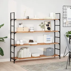 vidaXL Étagères flottantes 2 pcs 120x30x2 cm acacia massif à l'huile pas cher